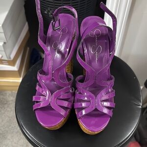 Purple Strappy Women's Sandals